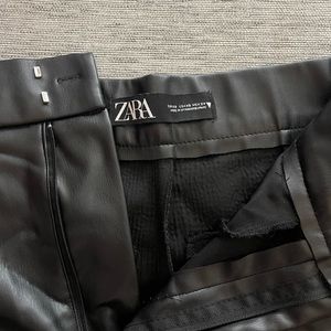 Zara Leather Shorts